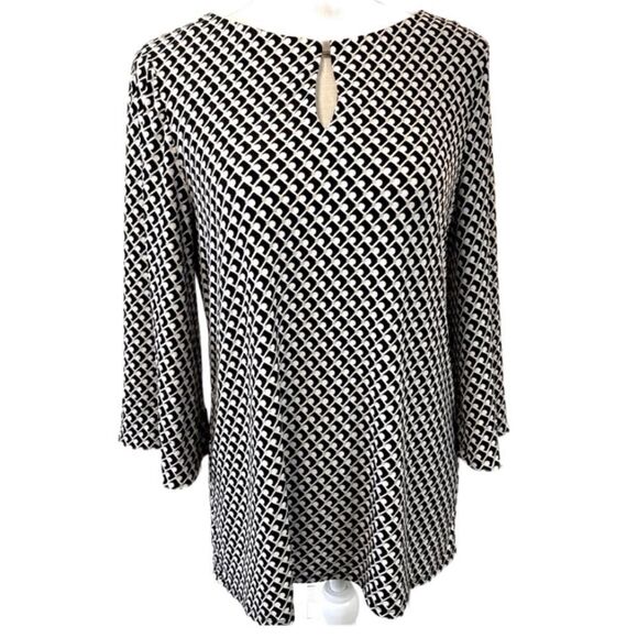 Chico's Tops - Chico’s Black white tan Top Small
